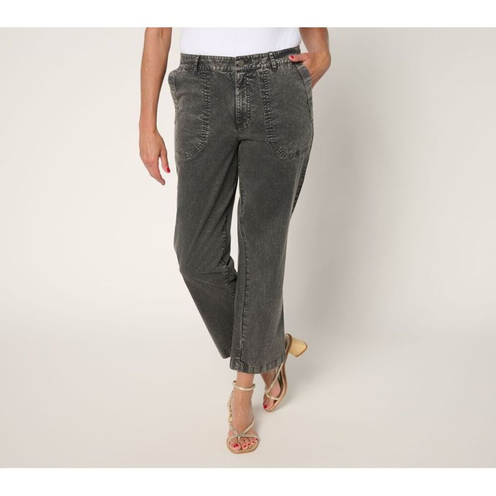 Adidas Women's Pants Sz 16 St Wash Ankle Gray A695691